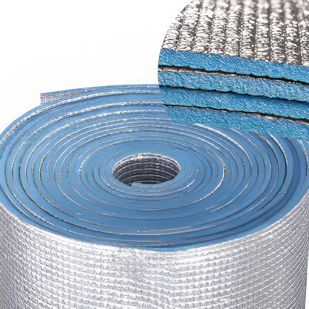Mousse isolante XPE revêtue d'aluminium 8mm - rouleau - 1,35 x 22,5 m